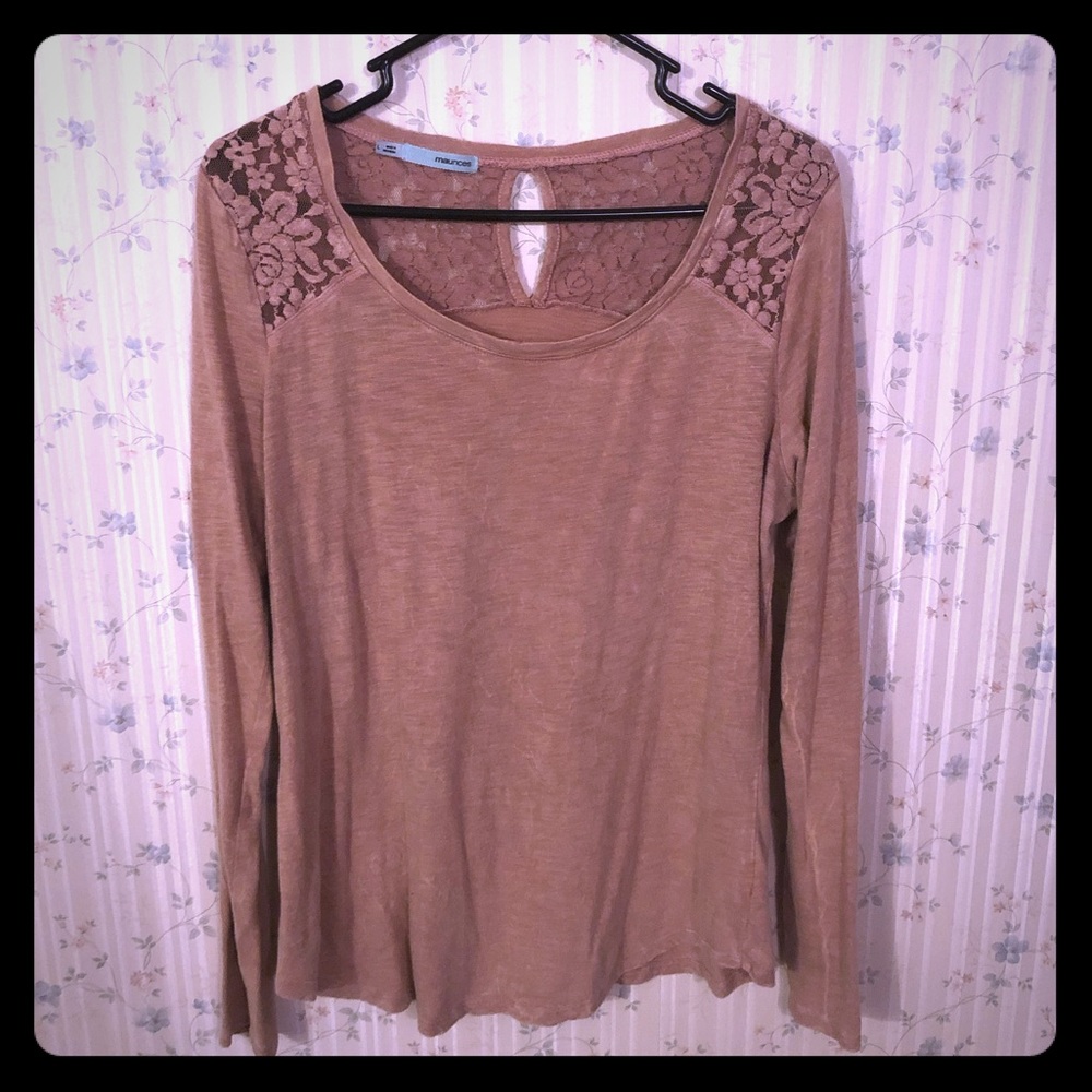 Dusty rose long sleeve top